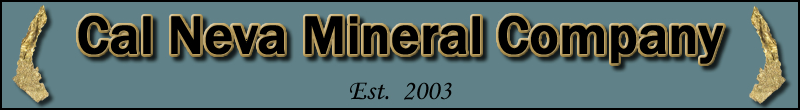 MINERAL SPECIMENS FOR SALE ~ Cal  Neva Mineral Company