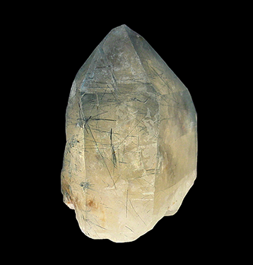 Citrine with Indicolite inclusions,  Jo&atilde;o Velho Mine, Jenipapo District, Itinga, Minas Gerais, Brazil 