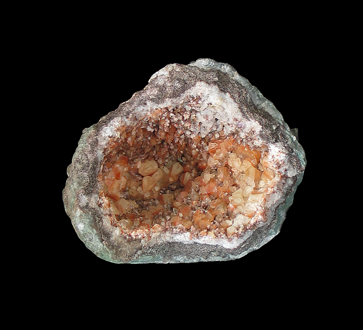 Calcite Geode, Juchem Quarry, Niederw&ouml;rresbach, Birkenfeld, Rhineland-Palatinate, Germany