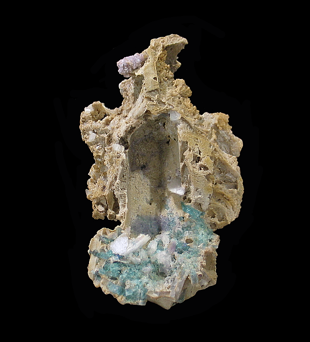 Cookeite, Elbaite & Quartz cast after Tourmaline, Ara&ccedil;ua&iacute;, Minas Gerais, Brazil