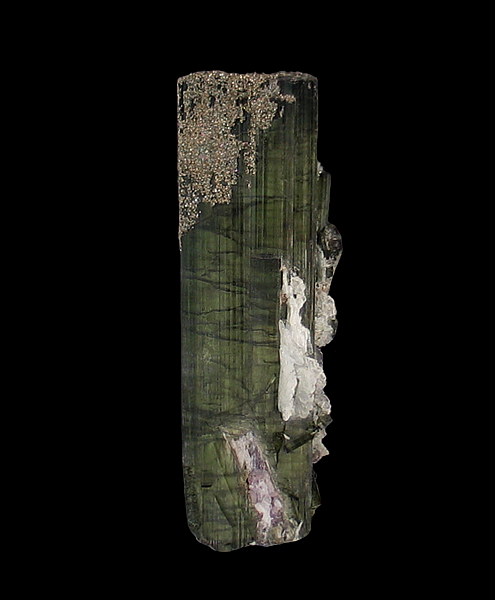 Elbaite Tourmaline with Pyrite & Cleavelandite, Pederneira mine, S&atilde;o Jos&eacute; da Safira, Minas Gerais, Brazil